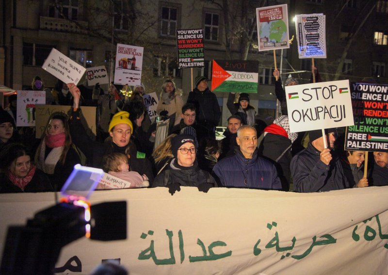 Stotine prosvjednika marširale Zagrebom za Palestinu, ali i Kašmir, Iran, Jemen...