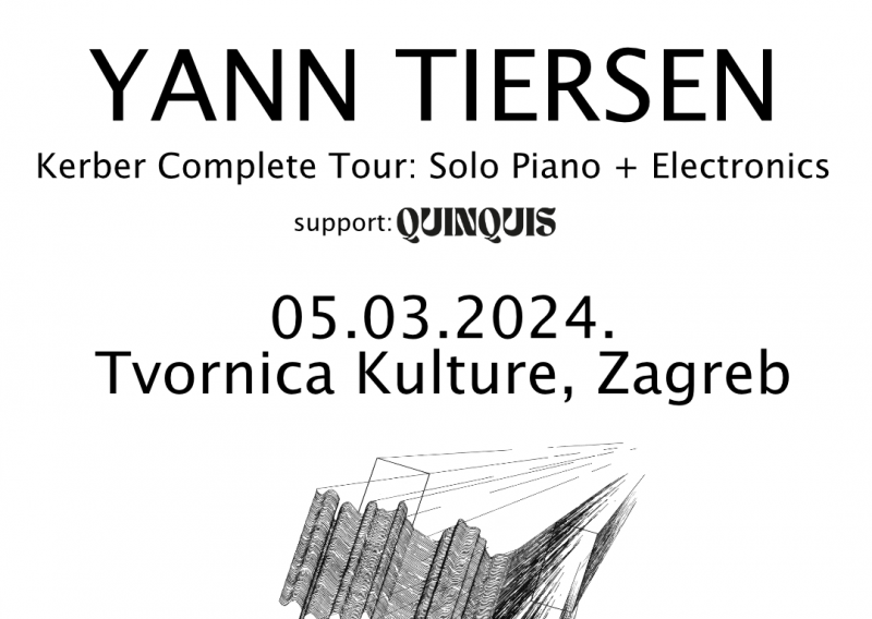 Svestranom Yannu Tiersenu na koncertu u Zagrebu se pridružuje multidisciplinarna glazbenica Quinquis