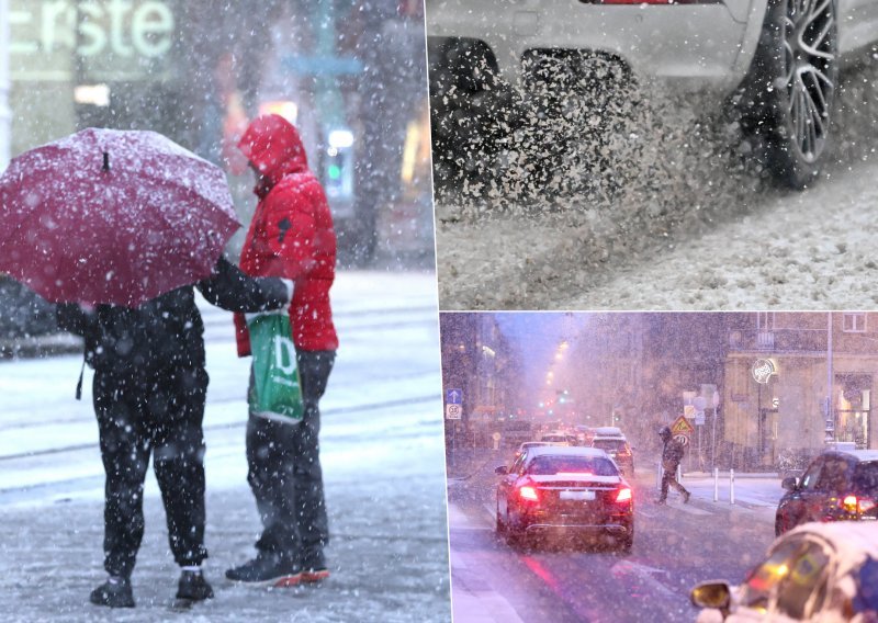 Snijeg pada na sjeveru Hrvatske i u Zagrebu, očekuje ga se i do 40 centimetara