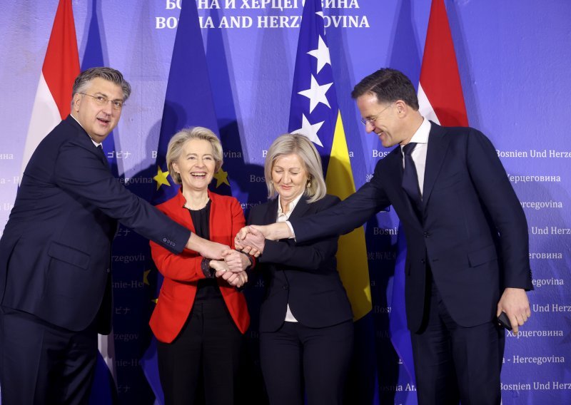 Von der Leyen, Plenković i Rutte: Uz provedbu reformi BiH ima priliku brže u EU