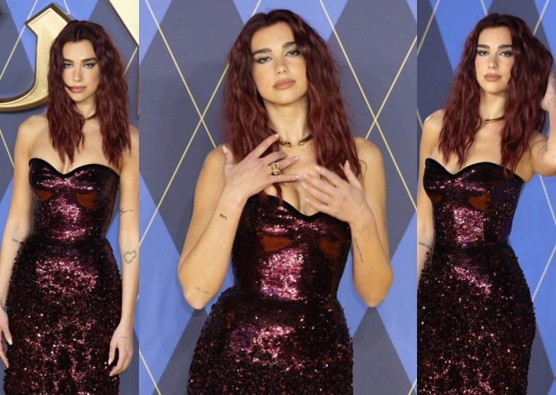 Glamurozno izdanje: Dua Lipa istaknula zavodljivu liniju u efektnoj crvenoj haljini