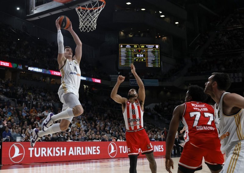 Pogledajte kako je leteći Hrvat Hezonja brutalnim zakucavanjem zapalio Madrid!