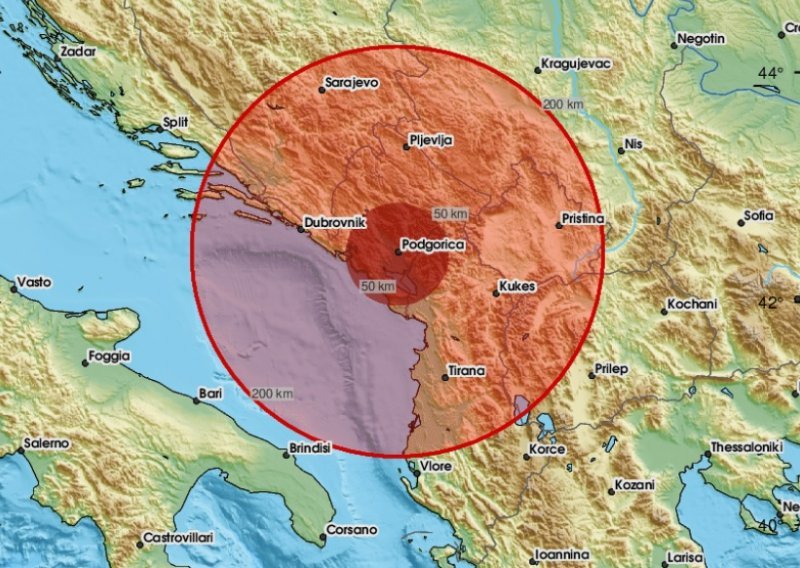 Potres magnitude 3.2 pogodio Crnu Goru