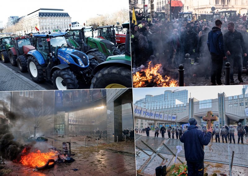 Pogledajte kako su farmeri okupirali trg ispred EU Parlamenta