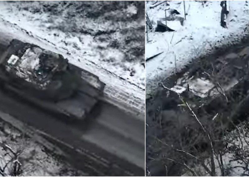 Američki tenkovi Abrams prvi put snimljeni u akciji u Ukrajini