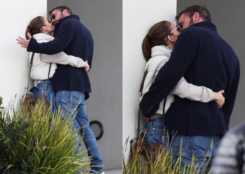Nisu izdržali do kuće: Ben Affleck stisnuo Jennifer Lopez uza zid i strastveno je ljubio
