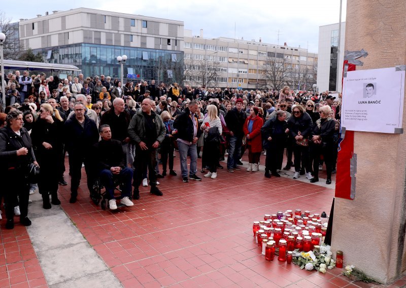 Splićani prosvjedovali zbog ubojstva Luke Bančića: Ovdje je zakazao cijeli sustav