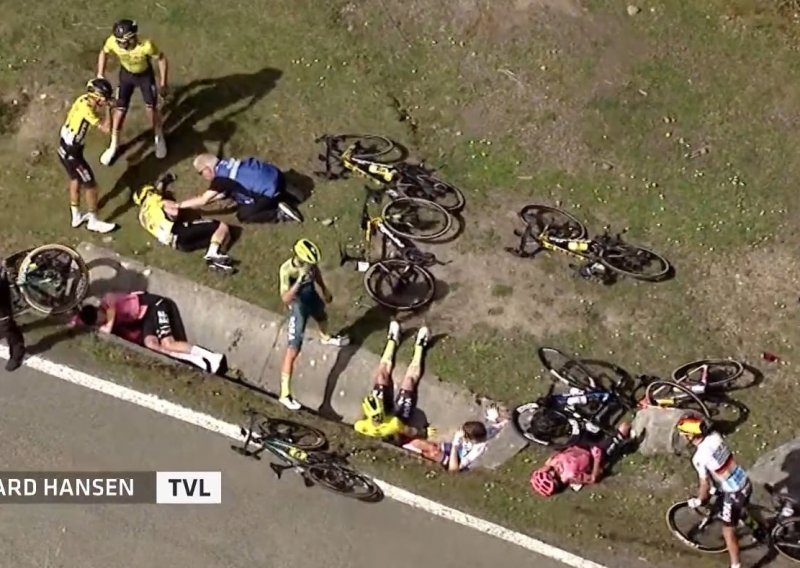 Pogledajte tešku nesreću na biciklističkoj utrci u Baskiji; šestorica su završila u bolnici