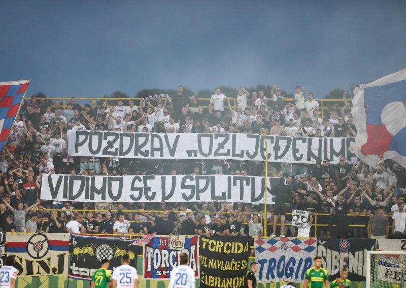 Torcida je igračima Hajduka poslala dramatično upozorenje: Pozdrav 'ozlijeđenima'...