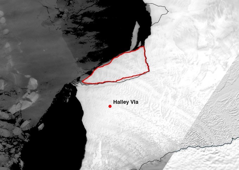 Golema santa leda se odlomila na Antarktici. Otvorila se pukotina od 14 kilometara