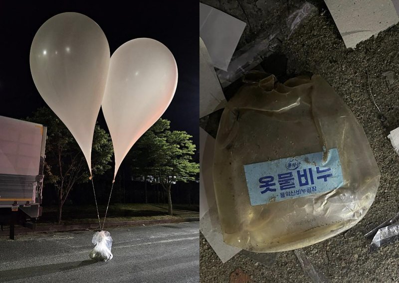 Sjeverna Koreja Južnoj poslala 150 balona s fekalijama, baterijama i ostalim smećem