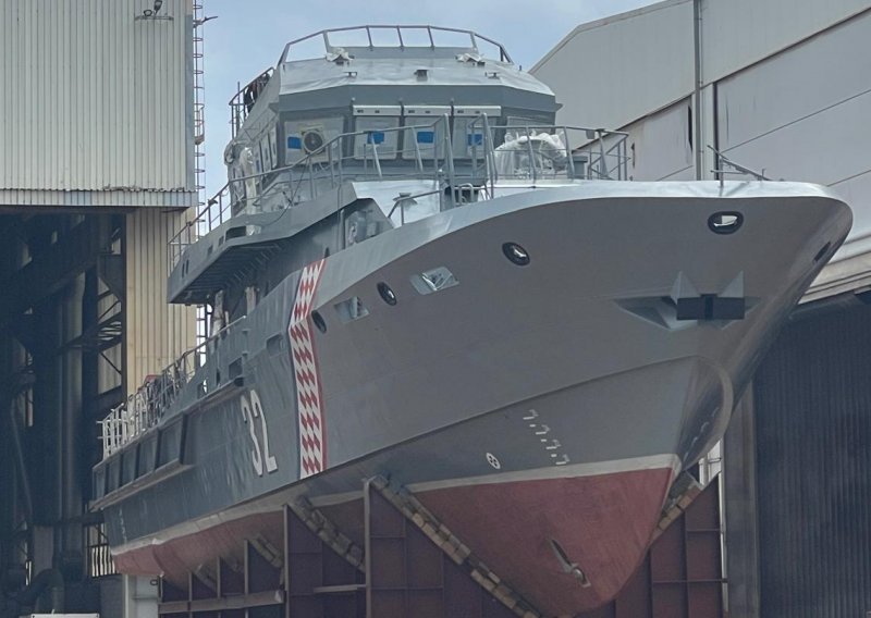 Pogledajte prve fotografije i snimke novog broda Hrvatske ratne mornarice