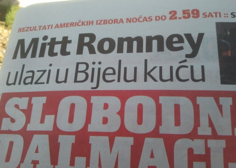 U Slobodnoj Dalmaciji pobijedio - Romney