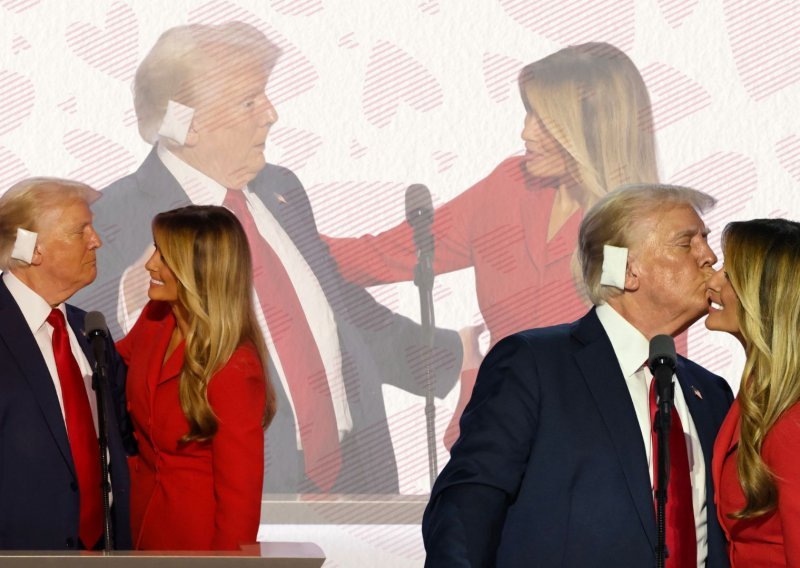 Predstava samo za javnost, ili? Melania nije skidala osmijeh dok ju je Trump grlio i ljubio