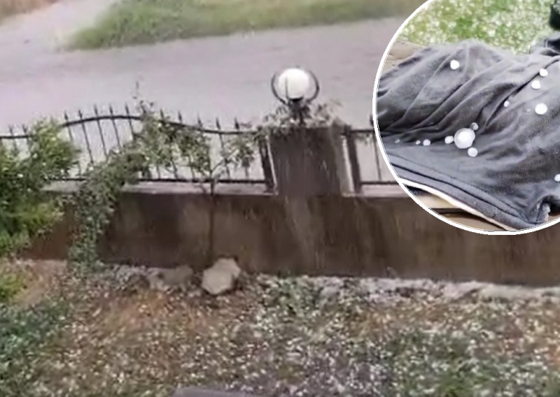Tuča poharala zaleđe Ploča, potukla vinograde i zabijelila tlo