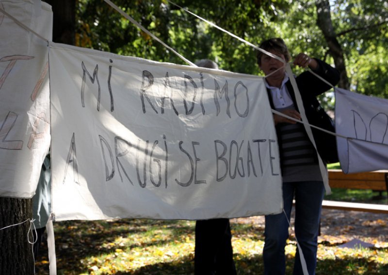 Radnice Trimota počele s prosvjedom