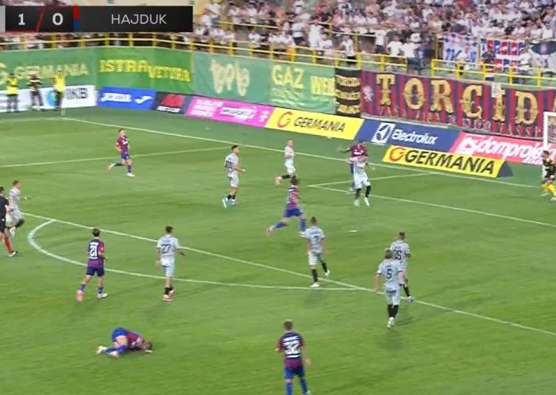 Evo Livajinog gola koji je donio veliko olakšanje Gattusu i hajdukovcima