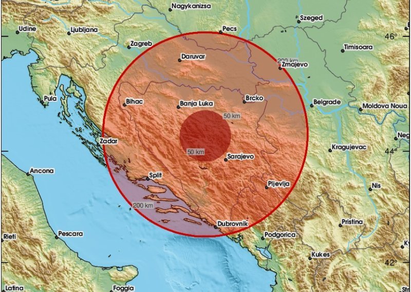 Jači potres kod Zenice, osjetio se i u Hrvatskoj