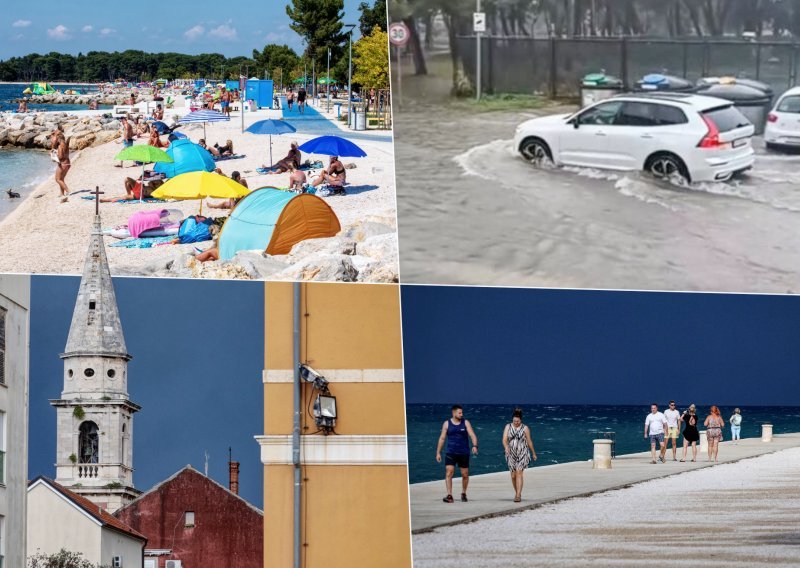 Stigla drastična promjena vremena, brojne ceste pod vodom, na obali više pijavica