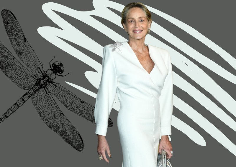 Gotovo bez trunke šminke: Sharon Stone blistala u haljini inspiriranoj 80-ima