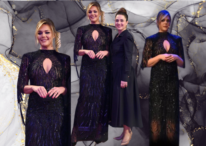 Sandrina haljina nije nešto ludo senzacionalna, ali je zato frizura teatralna