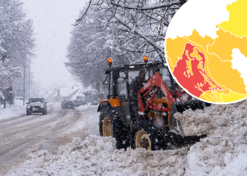 Upaljen meteoalarm: Bura, poledica, a ponegdje i do 20 cm snijega
