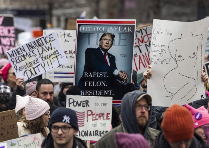Tisuće ljudi u Washingtonu prosvjedovalo pred Trumpovu inauguraciju