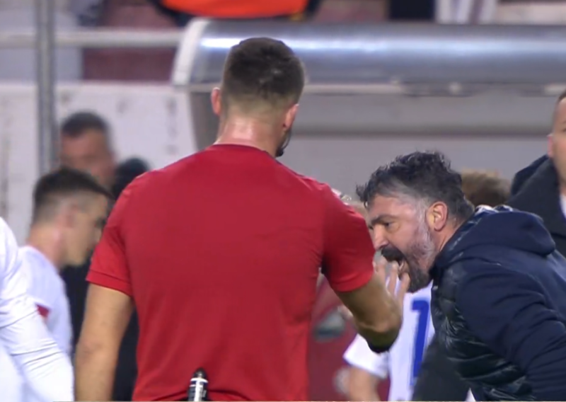 Gattuso nikad nije bio bjesniji; pogledajte kako se zaletio prema sucu