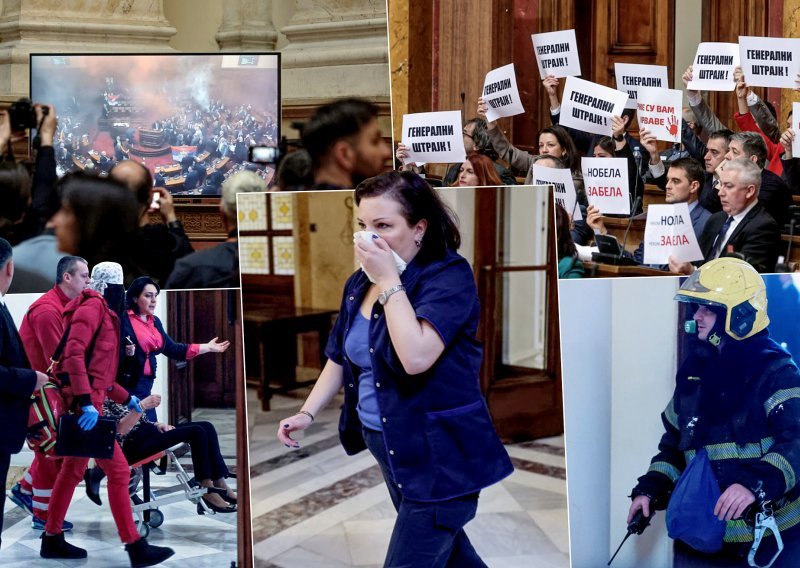 Skupština Srbije nastavila s radom nakon nereda. Teško ozlijeđene zastupnice, jedna doživjela moždani udar