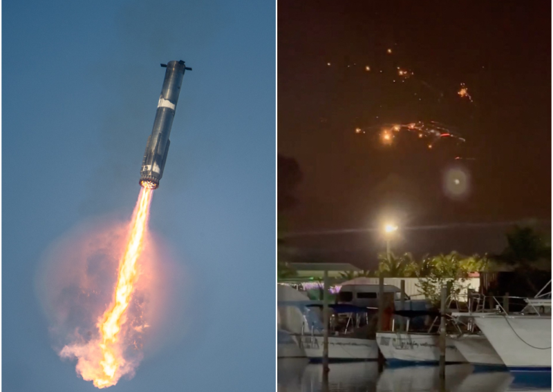Eksplodirao Muskov Starship: Vatrene krhotine padale s neba, prizemljeni letovi