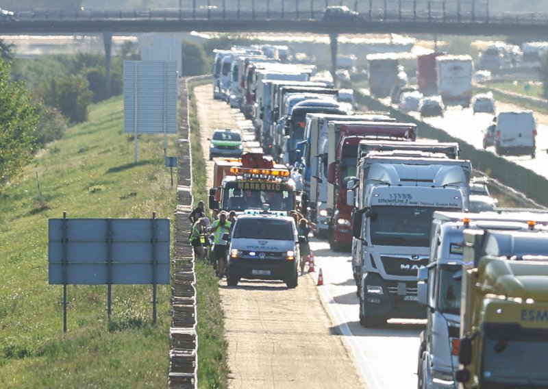 Ogromne kolone na zagrebačkoj obilaznici zbog lančanog sudara pet auta