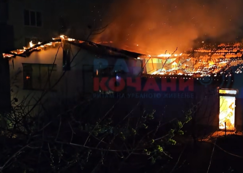 VIDEO Pogledajte novu snimku vatrene buktinje u Kočanima