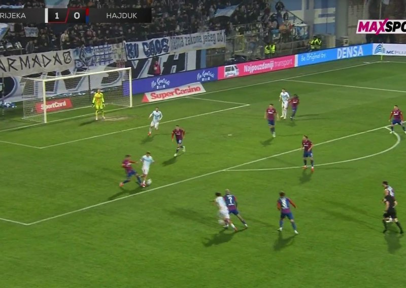 Pogledajte zašto je dosuđen penal za Rijeku i gol Jankovića za 2:0 protiv Hajduka