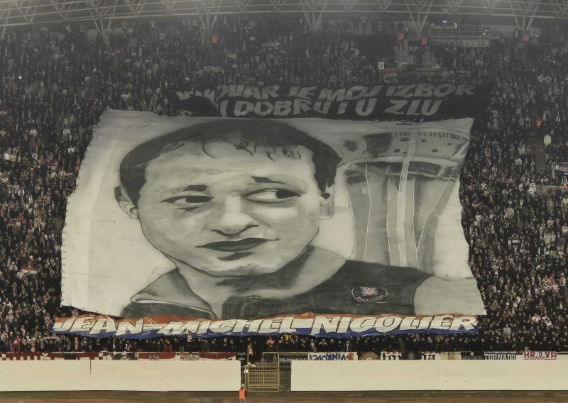 Hrvatski navijači posvetili koreografiju legendarnom Francuzu koji je poginuo u Vukovaru