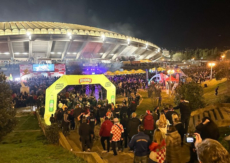 Pogledajte sjajnu atmosferu u Fan zoni; bio je to spektakl na Poljudu i ispred njega