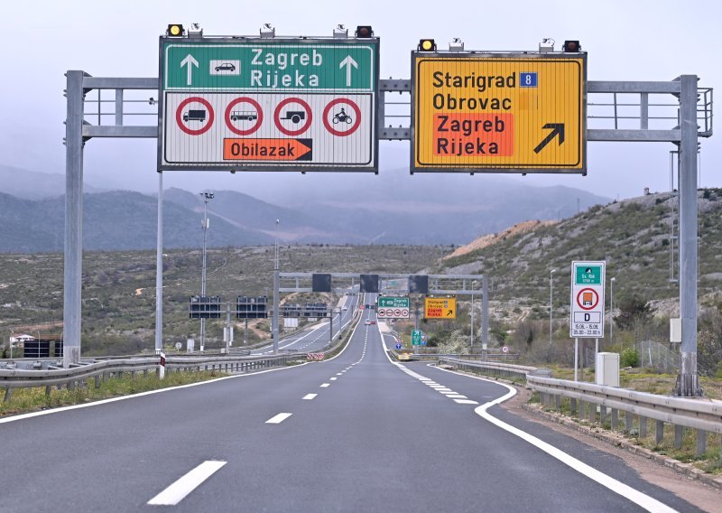 Dio autoceste A1 zbog jakog vjetra zatvoren za sve: Na nekim cestama prijete odroni