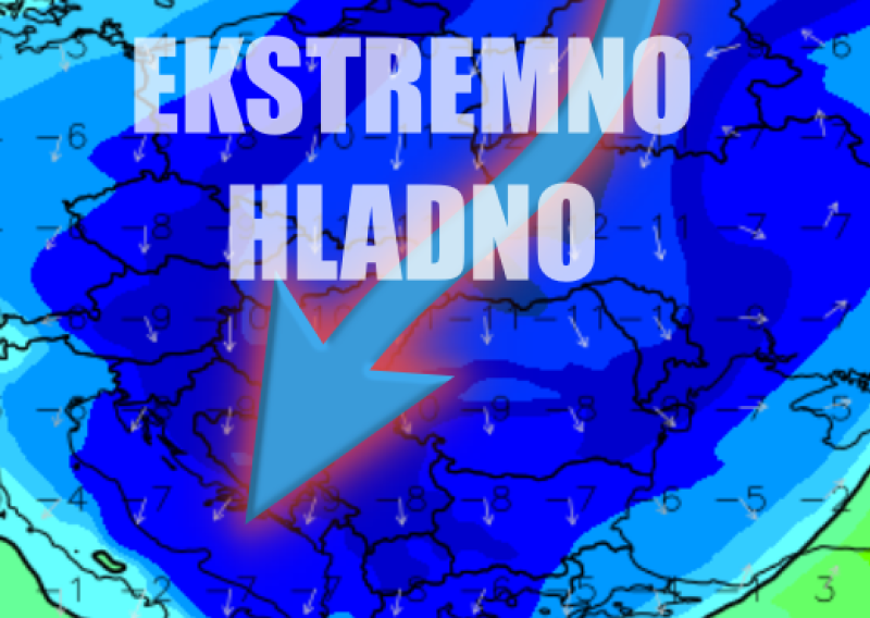 IstraMet upozorava: Na naš dio Europe sručit će se ekstremno hladan zrak