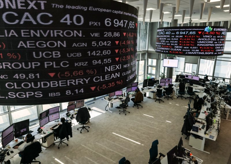 Europske burze prate pad Wall Streeta