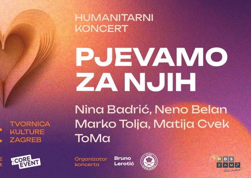 Humanitarni koncert za troje mališana 11. svibnja u Tvornici kulture