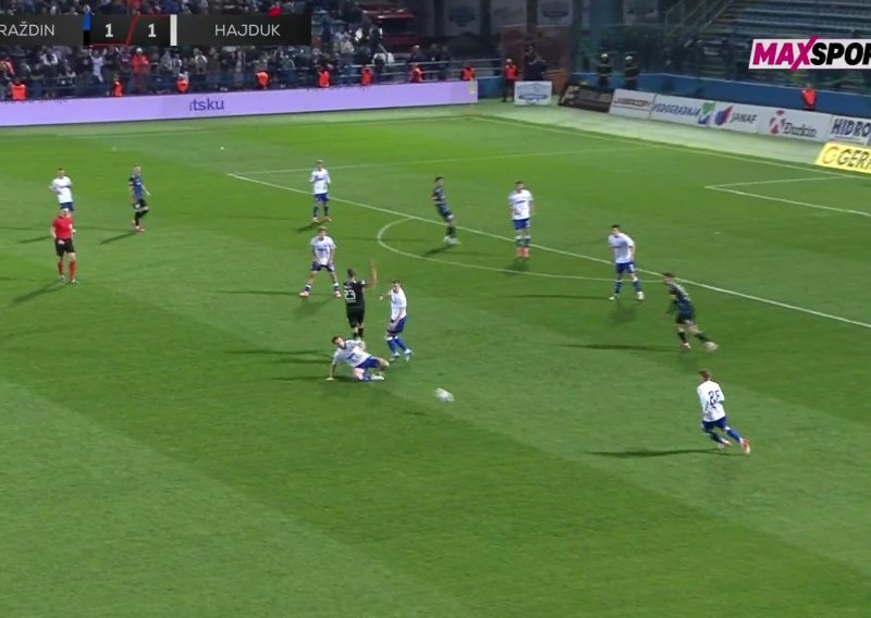 Pogledajte zašto je Rakitić izgubio živce i urlao na suca, Hajduk je nakon toga umalo primio gol