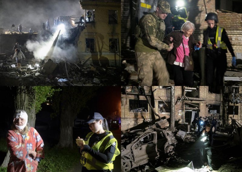 Devet poginulih u Kijevu, traže se preživjeli: 'Čuje se zvonjava mobitela ispod ruševina'