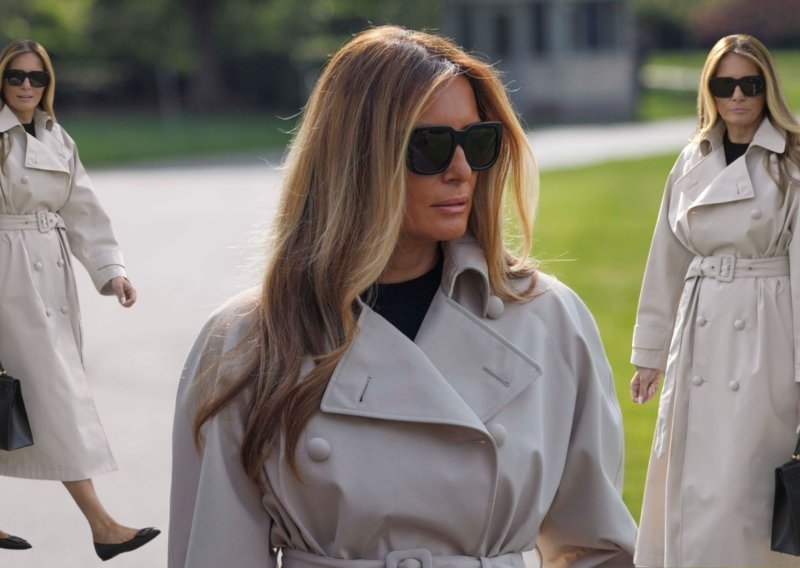 Melania Trump u odličnom baloneru i balerinkama: Praktičan i chic stajling za put u Rim