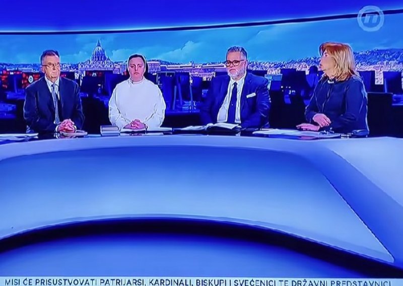 Pitanje o pauzi i cigareti: Gaf iz prijenosa papinog sprovoda na Novoj TV postao je viralan hit