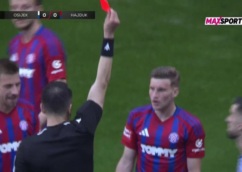 Evo kako je Skomina analizirao dva žuta kartona igraču Hajduka u Osijeku