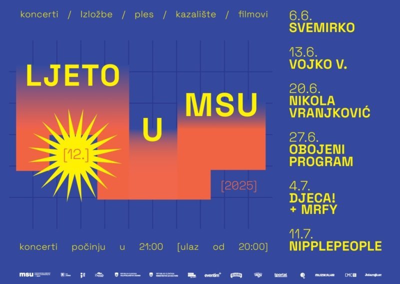 Dvanaesto izdanje Ljeta u MSU od 6. lipnja do 11. srpnja