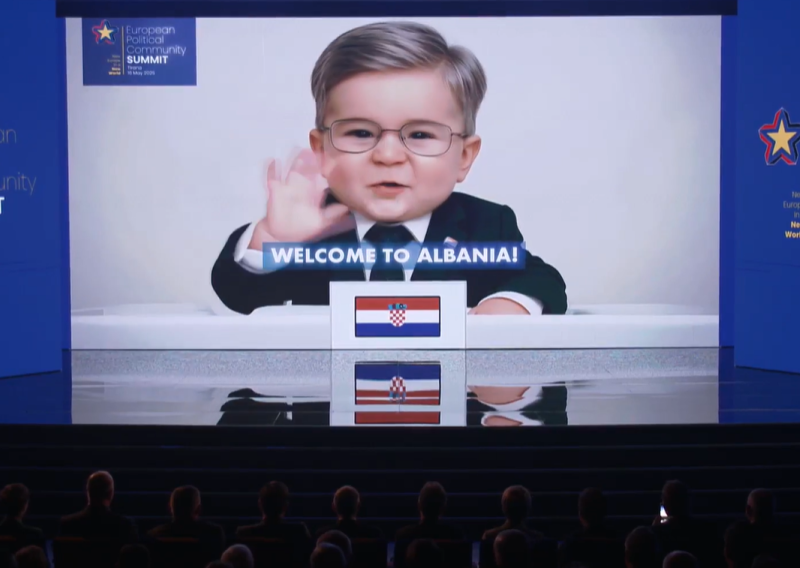 Bizarne AI bebe dočekale europske čelnike u Tirani: Pogledajte kako su reagirali na svoje mini verzije