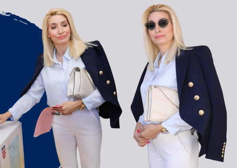 Fani Kerum ukrala pozornost na biralištu: Mornarsko izdanje podigla efektnim dodacima