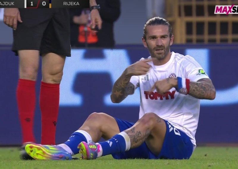 Livaja se ozlijedio, Gattuso poludio na team managera, a Hajduk primio gol