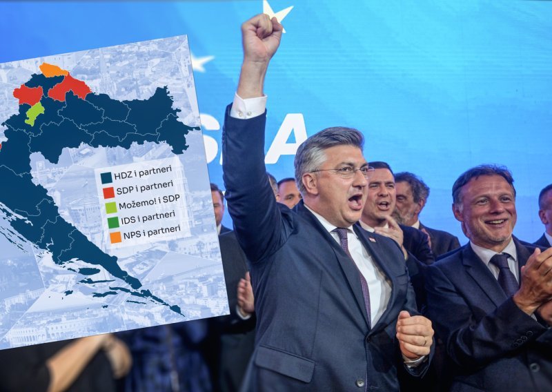 Hrvatska se ponovno 'zaplavila', pogledajte u kojim županijama HDZ ipak ne osvaja vlast