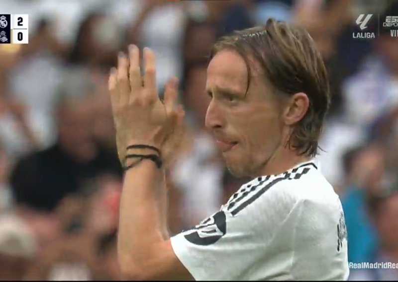 Luka Modrić je izašao iz igre; pogledajte što se onda dogodilo na Santiago Bernabeuu